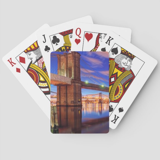 Jeu De Cartes L'East River, pont de Brooklyn, Manhattan (dos)