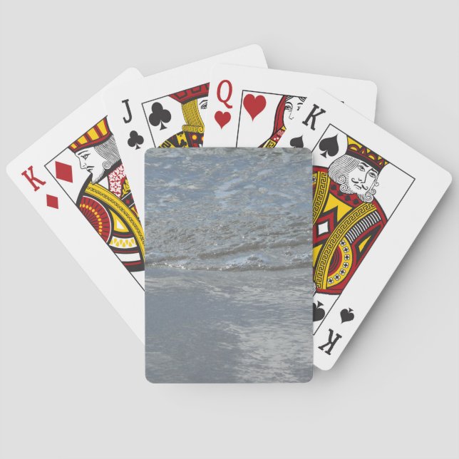 Jeu De Cartes L'eau sur la plage Photographie Abstraite (dos)