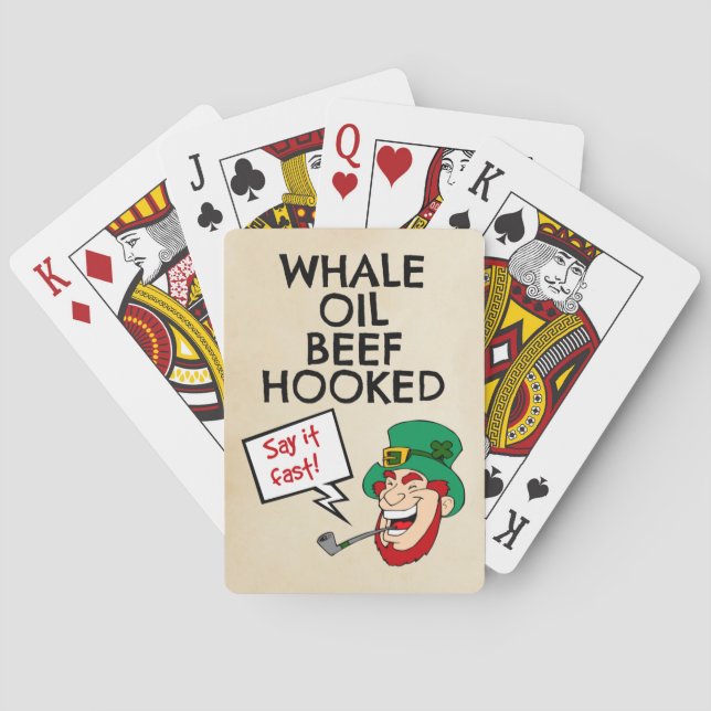 Jeu De Cartes Leçon irlandaise : Boeuf à l'huile de baleine Hook (dos)