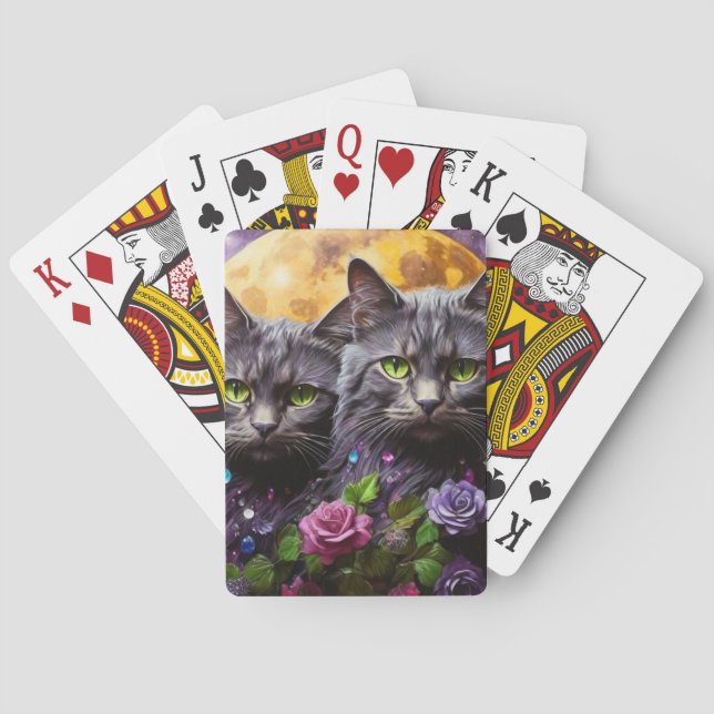 Jeu De Cartes Lecture de cartes pour Amoureux des chats (dos)