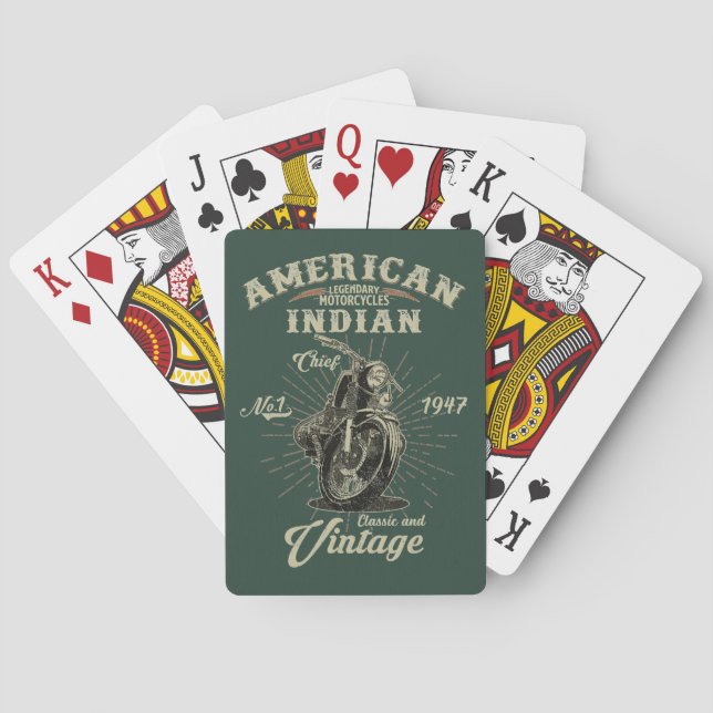 Jeu De Cartes Légende de fer 1947 – L'esprit de l'Indian (dos)