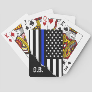 Jeu De Cartes Légèrement arrachées initiales de coutume de