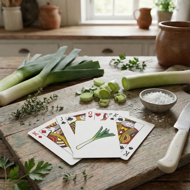 Jeu De Cartes Légumes de poireau (Créateur téléchargé)