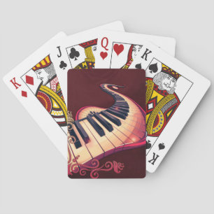 Jeu De Cartes L'élégance en mouvement, le piano incurvé.
