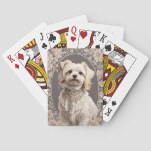 Jeu De Cartes L'Élégant Chien Maltais William Morris Inspiré