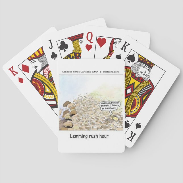 Jeu De Cartes Lemmings Rush Hour Drôle (dos)