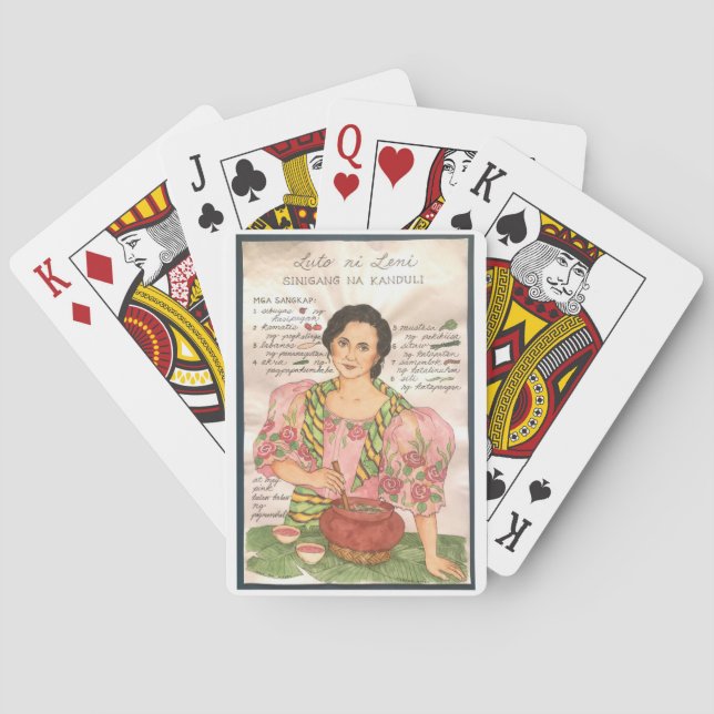 Jeu De Cartes Leni Robredo 2022 Playing Cards Luto ni Leni (dos)