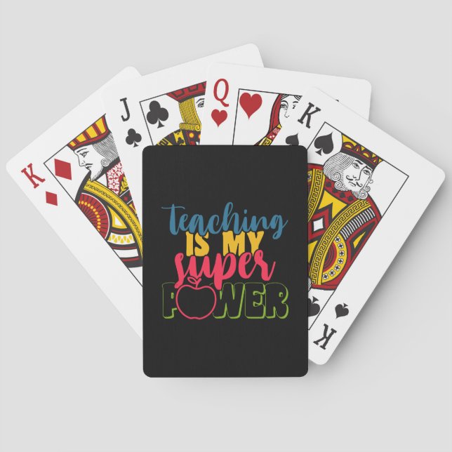 Jeu De Cartes L'enseignement de jour de l'enseignant est ma supe (dos)