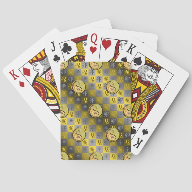 Jeu De Cartes Léo & Lapin Métal (dos)