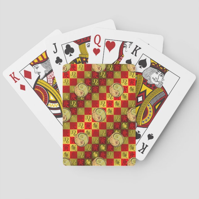 Jeu De Cartes Leo & Metal Tiger (dos)