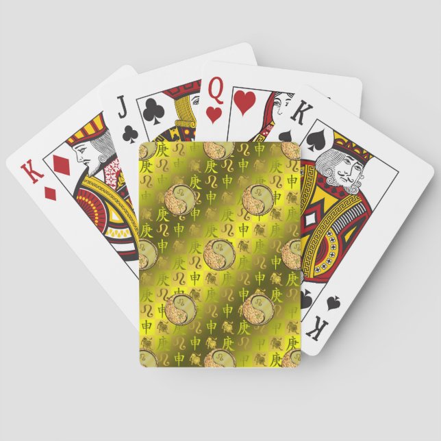 Jeu De Cartes Léo & Singe métallique (dos)