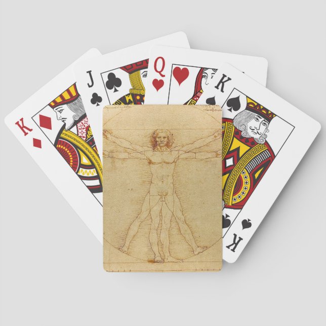 Jeu De Cartes Leonardo da Vinci , Vitruvian Man (dos)