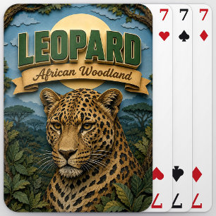 Jeu De Cartes Léopard Bois Africain POPCUT