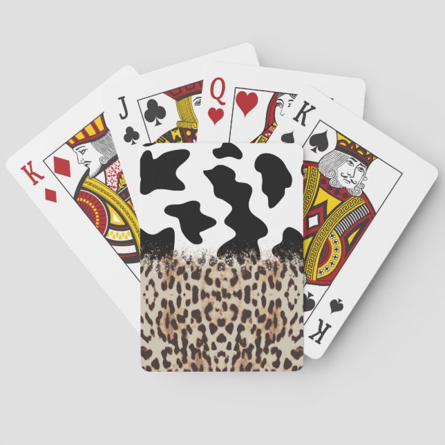 Jeu De Cartes Leopard et cowhide (dos)