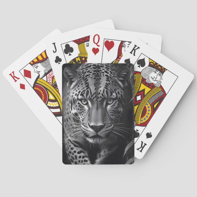 Jeu De Cartes Leopard Faune Majestic Nature Vie Fond d'écran (dos)