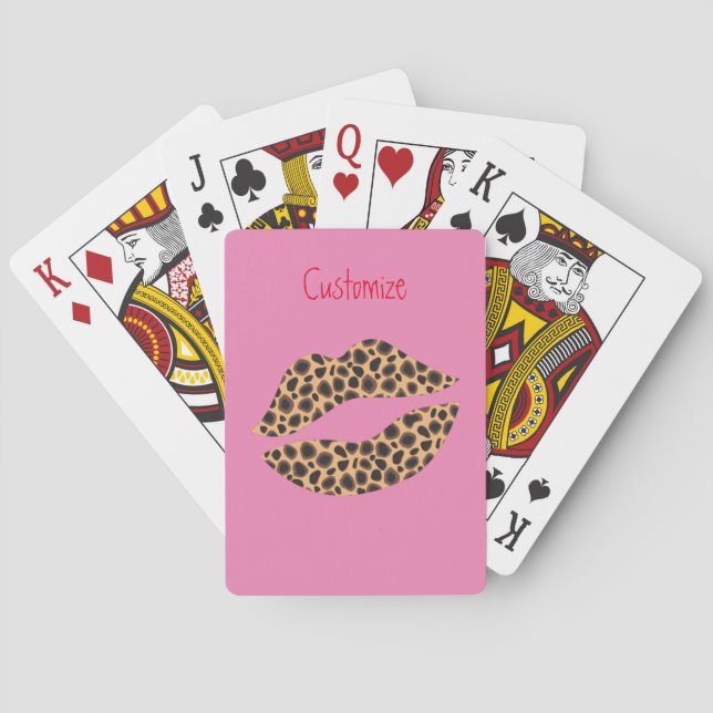 Jeu De Cartes Leopard Spots Lipstick Kiss Thunder_Cove (dos)