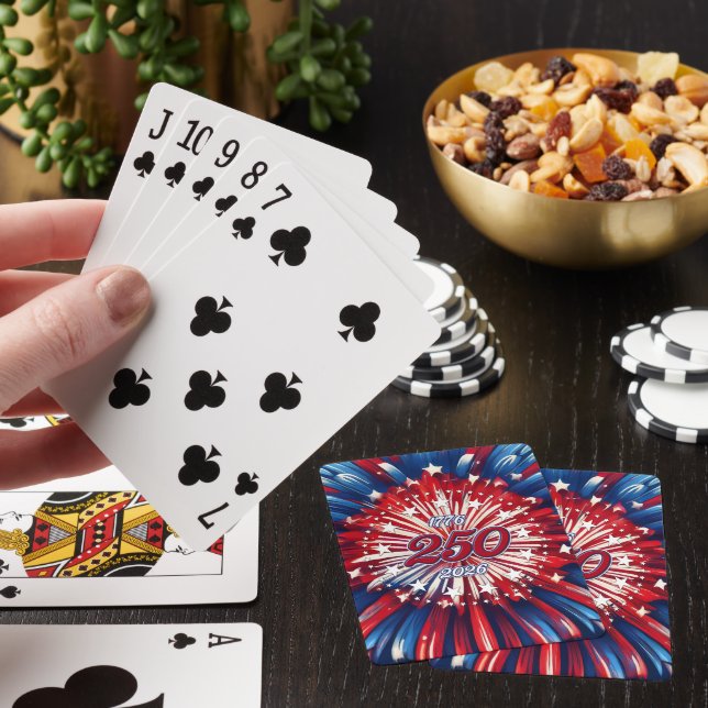 Jeu De Cartes Les 250 ans d'Amérique 1776-2026 Feux d'artifice R (In Situ)