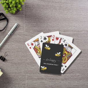 Jeu De Cartes Les abeilles noires joyeuses bumble abeilles été a