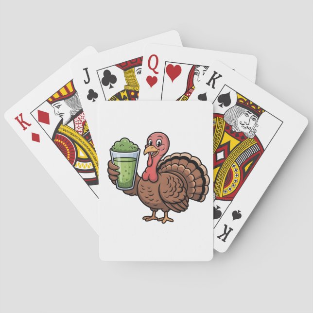 Jeu De Cartes Les amateurs de matcha de dinde de Thanksgiving (dos)