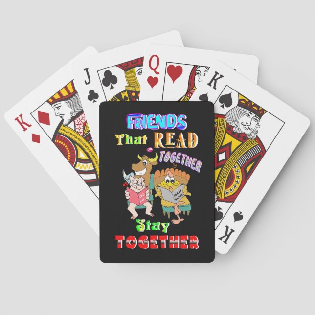 Jeu De Cartes Les amis qui lisent ensemble restent ensemble (dos)