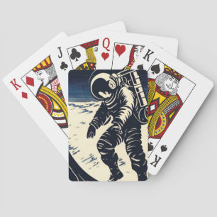 Jeu De Cartes Les astronautes de la SF sur la promenade Spacewal