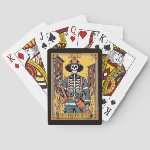 Jeu De Cartes Les cartes de poker Tarot du squelette de pompier