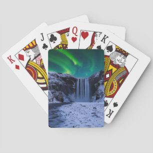 Jeu De Cartes Les cascades Cascade Skógafoss