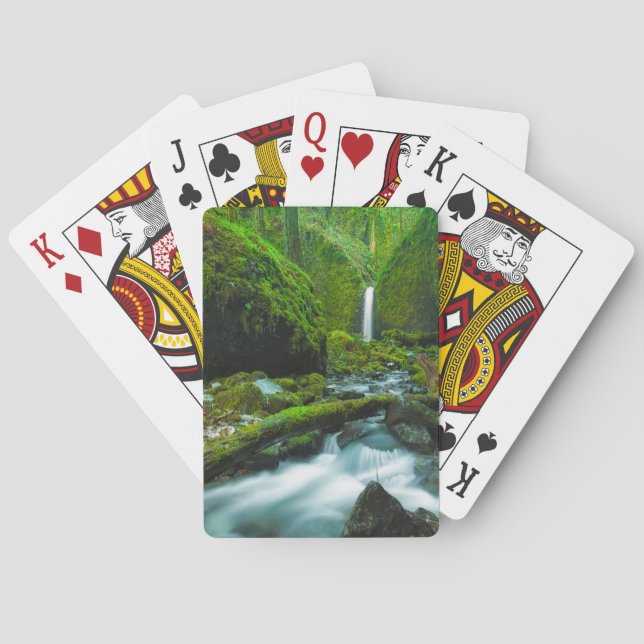Jeu De Cartes Les cascades | Grotto Falls, Oregon (dos)
