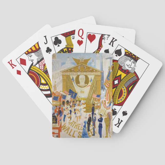 Jeu De Cartes Les cathédrales de Wall Street par Stettheimer (dos)