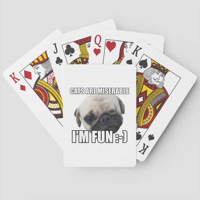 JEU DE CARTES LES CHATS SONT MALHEUREUX JE SUIS AMUSANT : -) MEM (dos)