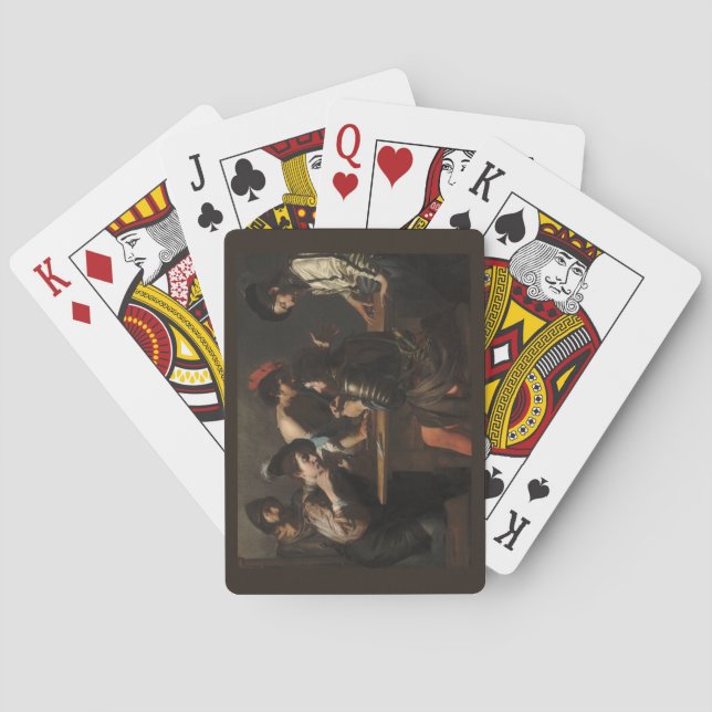 Jeu De Cartes Les Cheats, Les Soldats Mercenaires Jouant Des Car (dos)