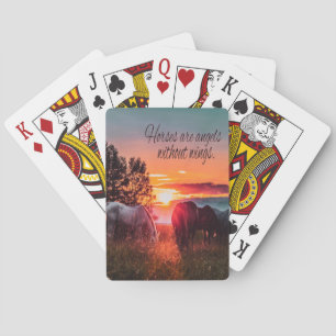 Jeu De Cartes Les chevaux sont des anges sans ailes