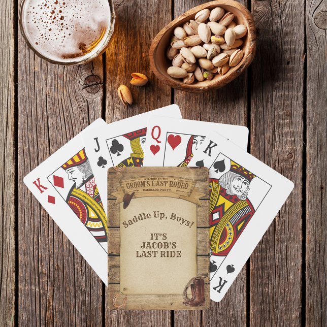 Jeu De Cartes Les Derniers cow-boys de Groom Saddle Up Boys (Groom’s Last Rodeo Cowboys Saddle Up Boys Poker Cards)