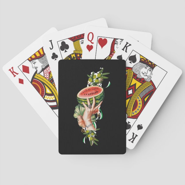 Jeu De Cartes Les éléments palestiniens traditionnels en palesti (dos)