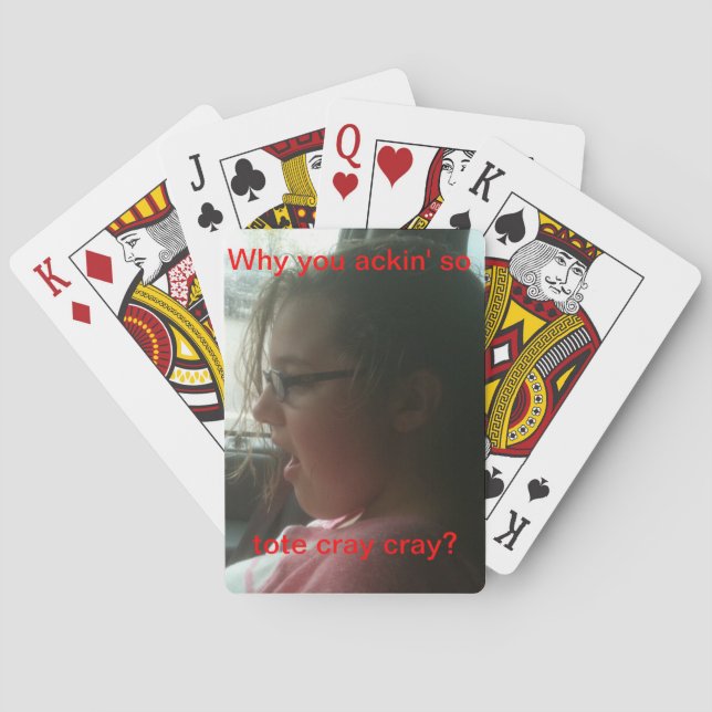 Jeu De Cartes Les enfants pensent qu'ils sont si branchés avec l (dos)