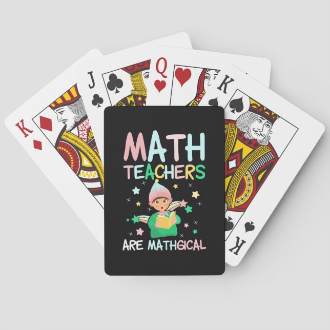 Jeu De Cartes Les Enseignants En Mathématiques Sont Mathiques (dos)
