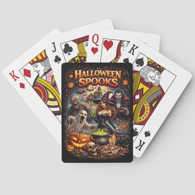 Jeu De Cartes Les épouvantails d'Halloween (dos)