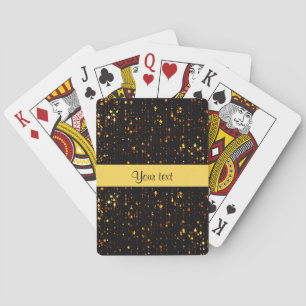 Jeu De Cartes Les Etoiles de Noël d'or brillantes
