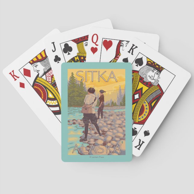 Jeu De Cartes Les femmes pilotent la pêche - Sitka, Alaska (dos)