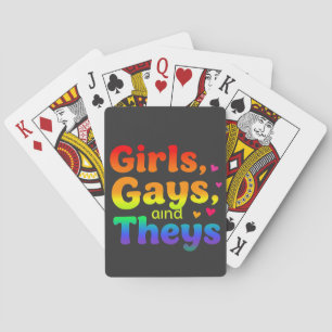 Jeu De Cartes Les filles, les gays, et ils sont LGBT Pride Mois 