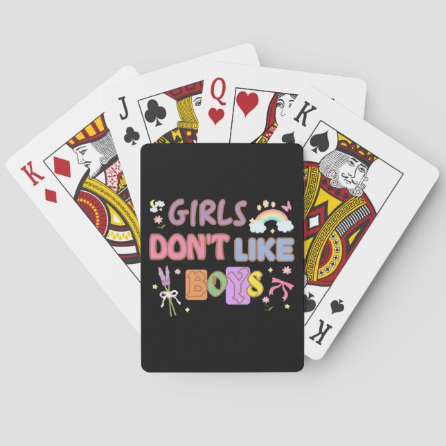 Jeu De Cartes Les filles n'aiment pas les garçons (dos)