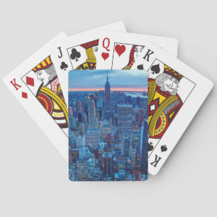 Jeu De Cartes Les gratte-ciel de Manhattan sont éclairés
