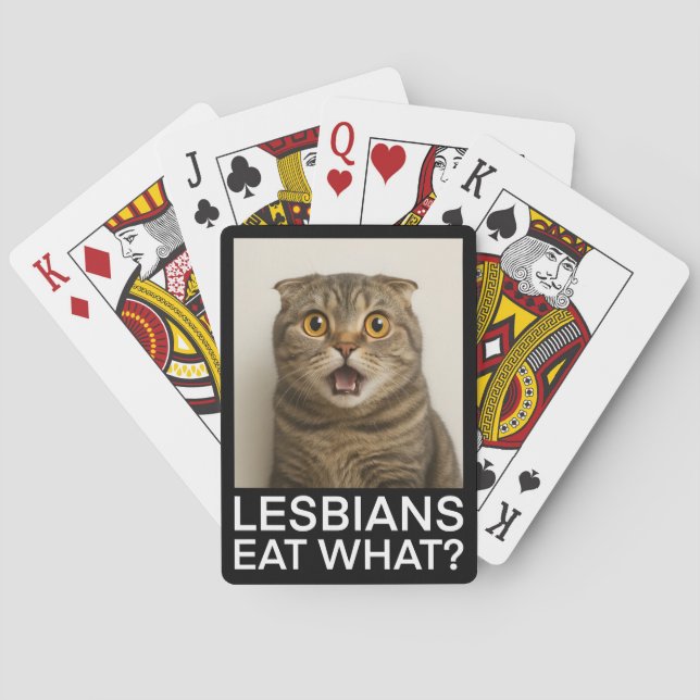 Jeu De Cartes Les lesbiennes mangent quoi de drôle (dos)