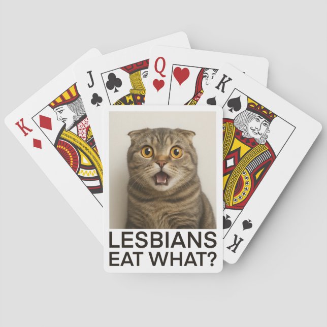 Jeu De Cartes Les lesbiennes mangent quoi de drôle (dos)