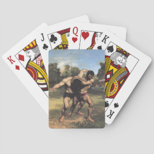 Jeu De Cartes Les lutteurs de Gustave Courbet