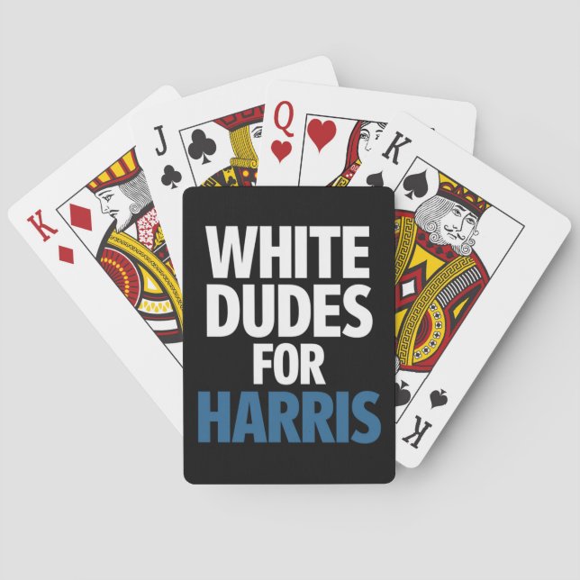 Jeu De Cartes Les Mecs Blancs De L'Élection De Harris Kamala Har (dos)