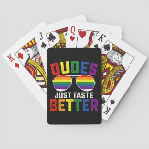 Jeu De Cartes Les mecs goûtent juste mieux Funny Gay LGBT Pride
