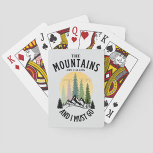 Jeu De Cartes Les montagnes m'appellent et je dois y aller