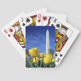 Jeu De Cartes Les monuments   Washington Monument au printemps