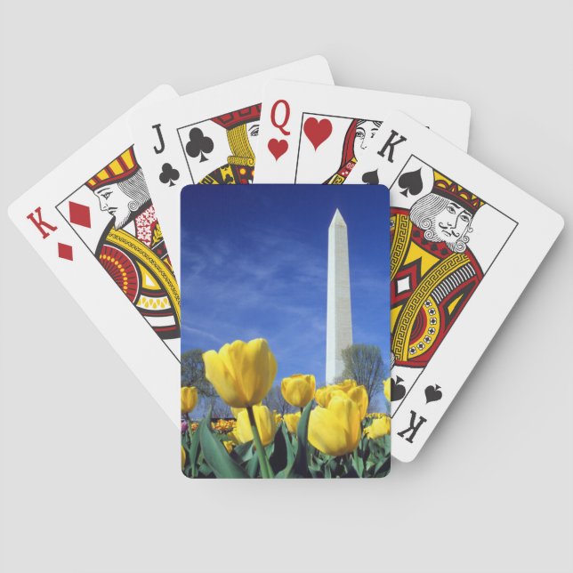 Jeu De Cartes Les monuments | Washington Monument au printemps (dos)